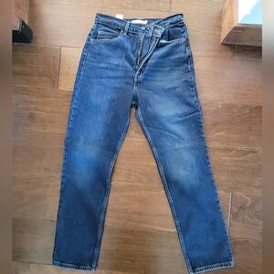 Levi's 70's high slim straight denim size 29, dark blue